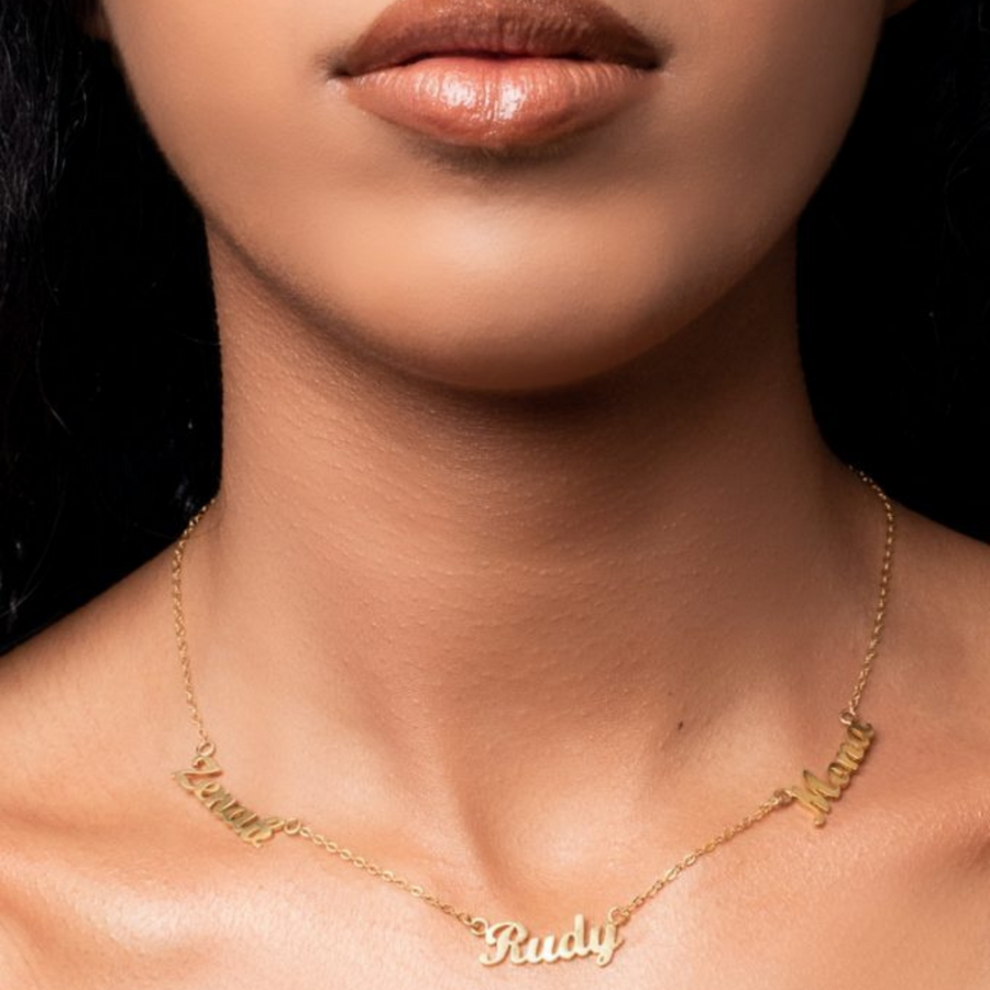 3 Names Necklace